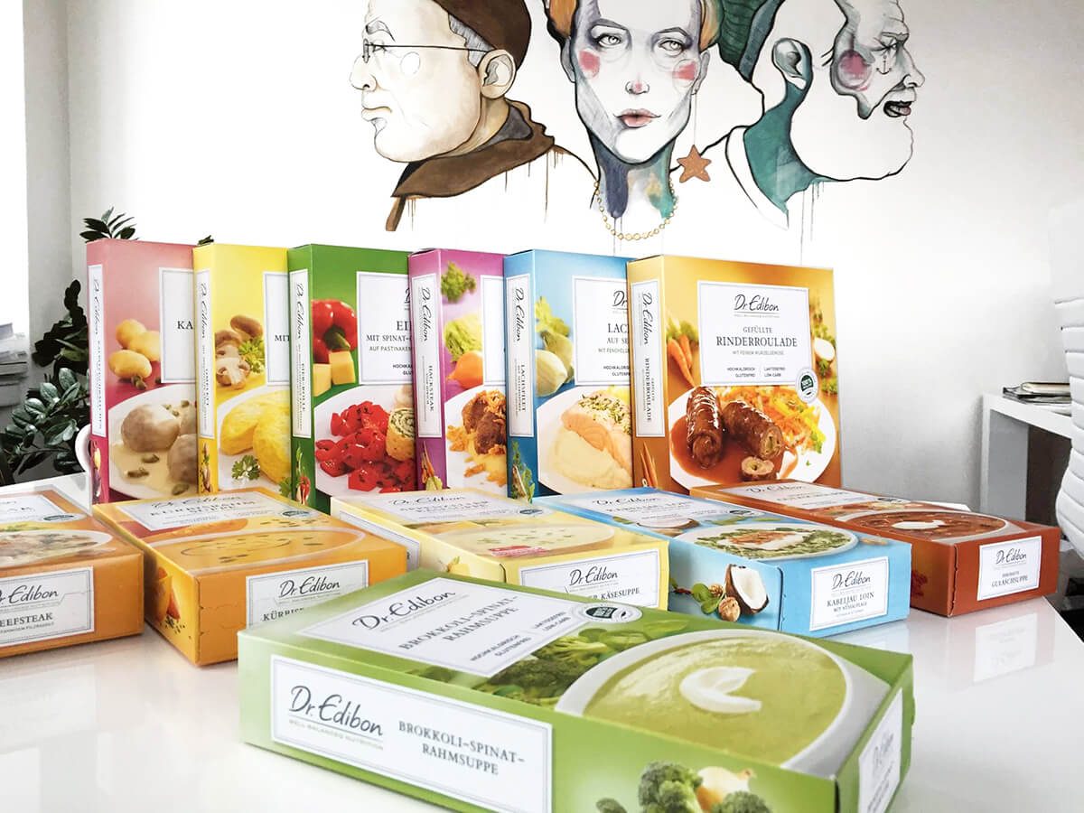 Swiss Medical Food - Dr.Edibon Verpackungen Patientenkampagne